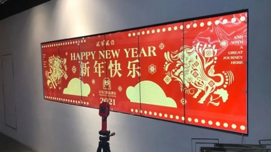 上海百樂(lè)門大酒店led透明屏、液晶拼接屏